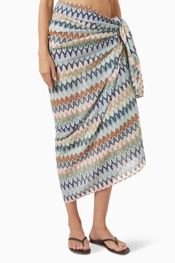 St. Tropez Sarong in Crochet-knit