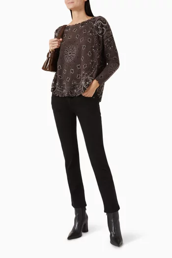 Mela Bandana Sweater in Cashmere