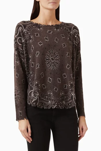 Mela Bandana Sweater in Cashmere