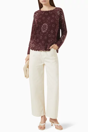 Mela Bandana Sweater in Cashmere