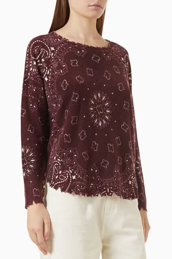 Mela Bandana Sweater in Cashmere