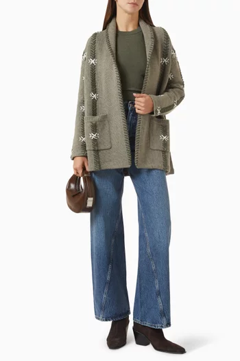 Cody Flake Cardigan in Cashmere