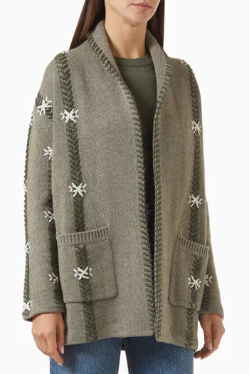 Cody Flake Cardigan in Cashmere