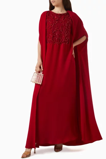 Embellished Cape Kaftan