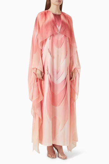 قفطان مزين بتطريزات