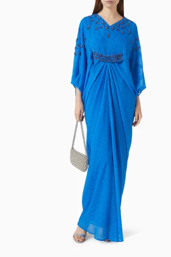 Draped Embellished Kaftan
