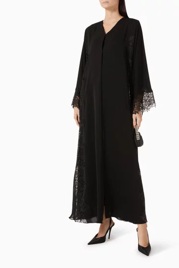 Embellished Abaya in Nada & Chiffon