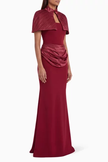 Katheline & Runelle Capelet Dress Set