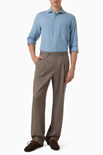 Affonso Tailored Pants in Linen-blend