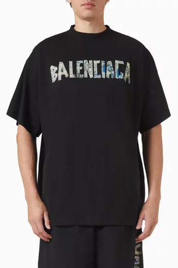 Oversized DIY Tape T-shirt in Jersey