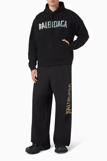 Oversized DIY Tape Hoodie in Fleece