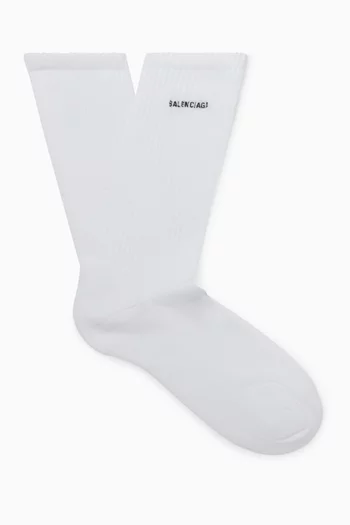 Logo Socks in Cotton-blend
