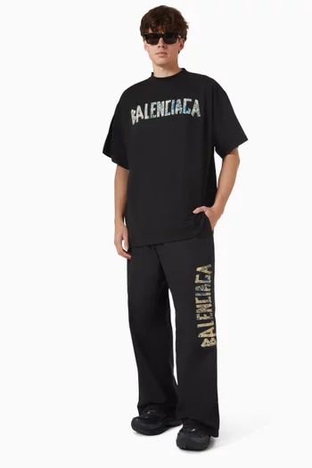 DIY Tape Tracksuit Pants in Poplin