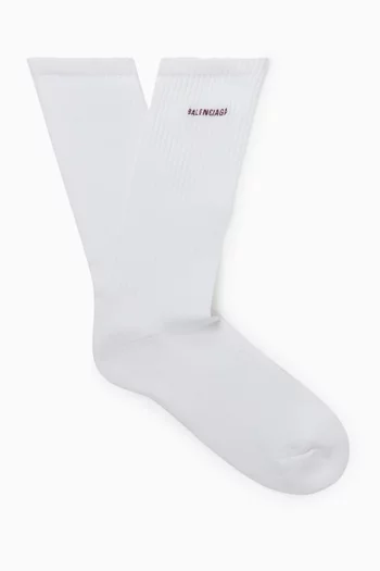 Logo Socks in Cotton-blend