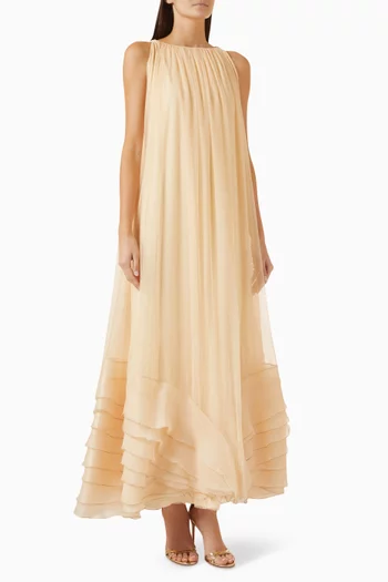 Ruffle-hem Dress