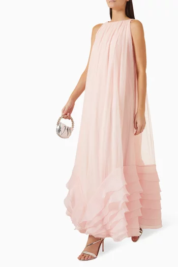 Ruffle-hem Dress