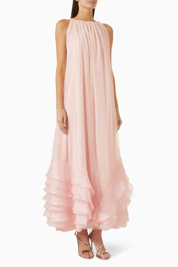 Ruffle-hem Dress