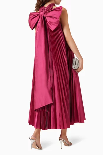 Pleated Halterneck Dress