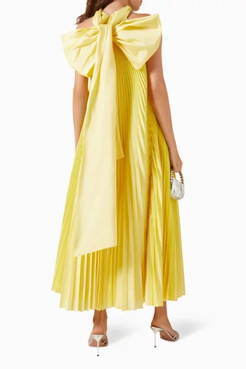 Pleated Halterneck Dress