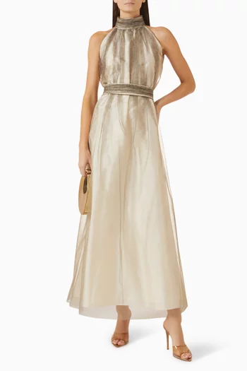 Belted Halterneck Dress
