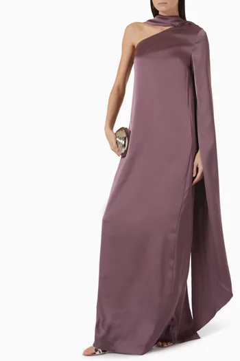 Newman Maxi Dress in Satin