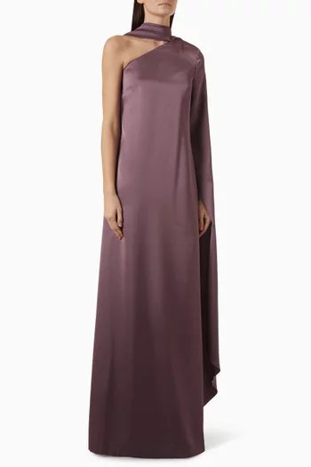 Newman Maxi Dress in Satin