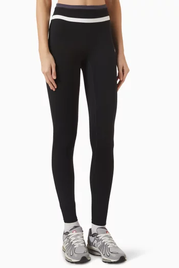 Contrast High-waist Leggings