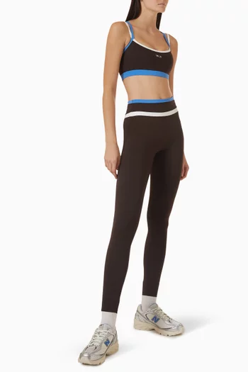 Contrast High-waist Leggings
