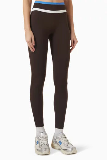 Contrast High-waist Leggings