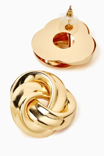 1980s Vintage Intertwined Earrings