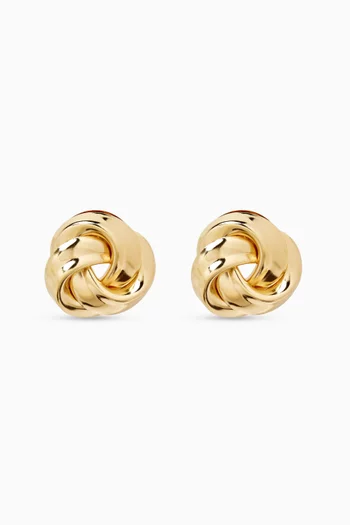 1980s Vintage Intertwined Earrings