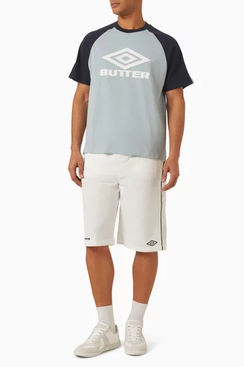 x Umbro Diamond Logo Raglan T-shirt in Cotton