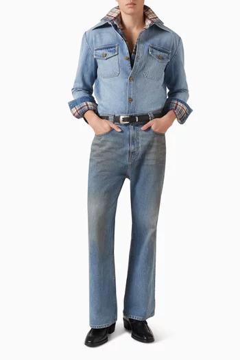 Flared Jeans in Denim