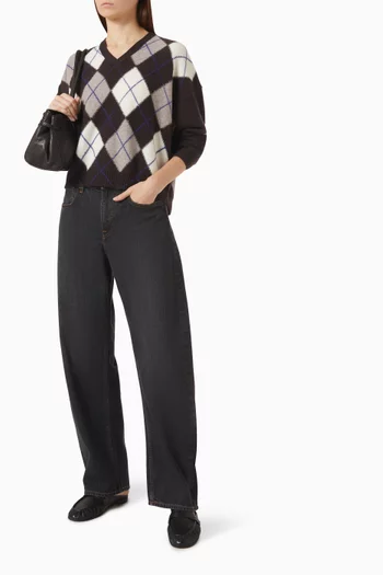 Barrel-leg Jeans in Denim