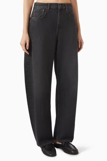 Barrel-leg Jeans in Denim