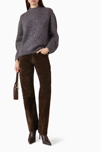 Tri-tone Sweater in Knit