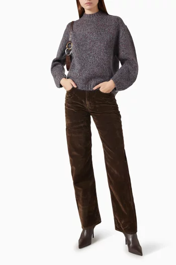 Chord Straight-leg Jeans in Corduroy