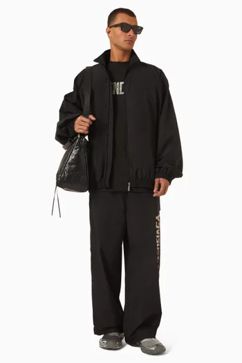 DIY Tape Tracksuit Jacket in Technical Cotton Poplin