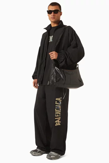 Medium Le City Moto Bag in Arena Lamskin