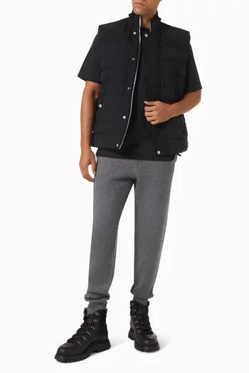 Brody Quilted Vest Jacket in Nylon