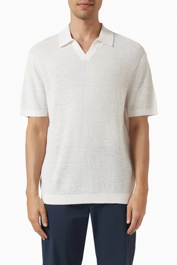 Brenan Polo T-shirt in Linen-blend