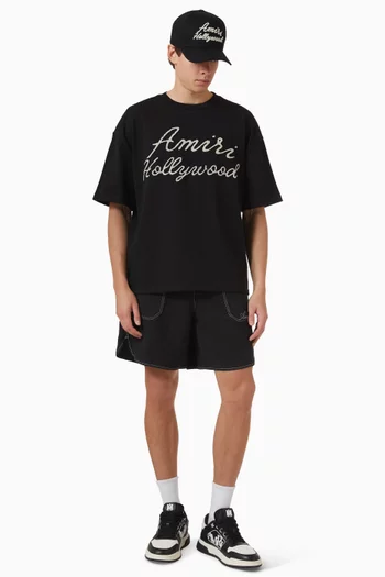 تي شيرت بشعار Amiri Hollywood