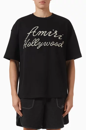 تي شيرت بشعار Amiri Hollywood