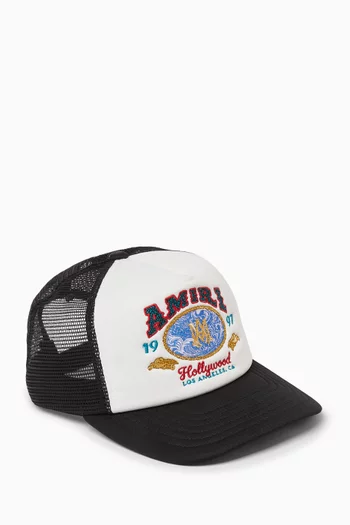 Wave Foam Trucker Hat in Mesh