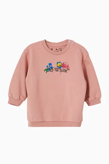 Bookish Flower Sweatshirt Dress