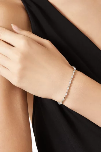 Diamond Bracelet in 14kt White Gold