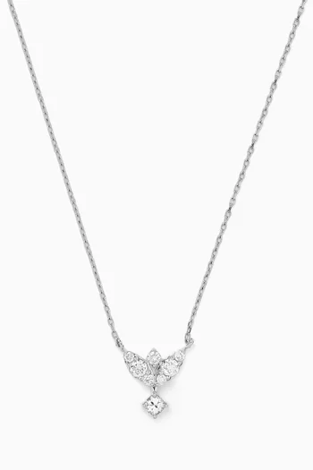 Diamond Pendant Necklace in 14kt White Gold