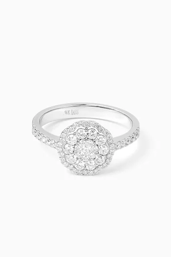 Diamond Ring in 14kt White Gold