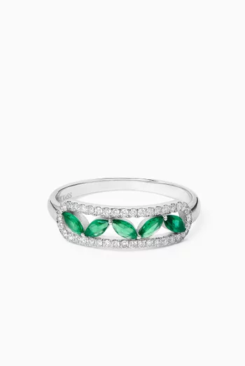 Stones Diamond Ring in 14kt White Gold