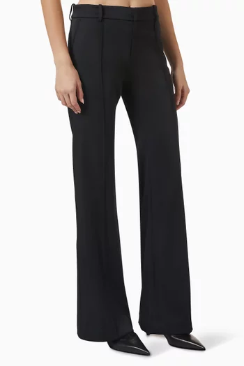 Flared Pants in Satin